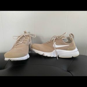 Tan Nike sneakers